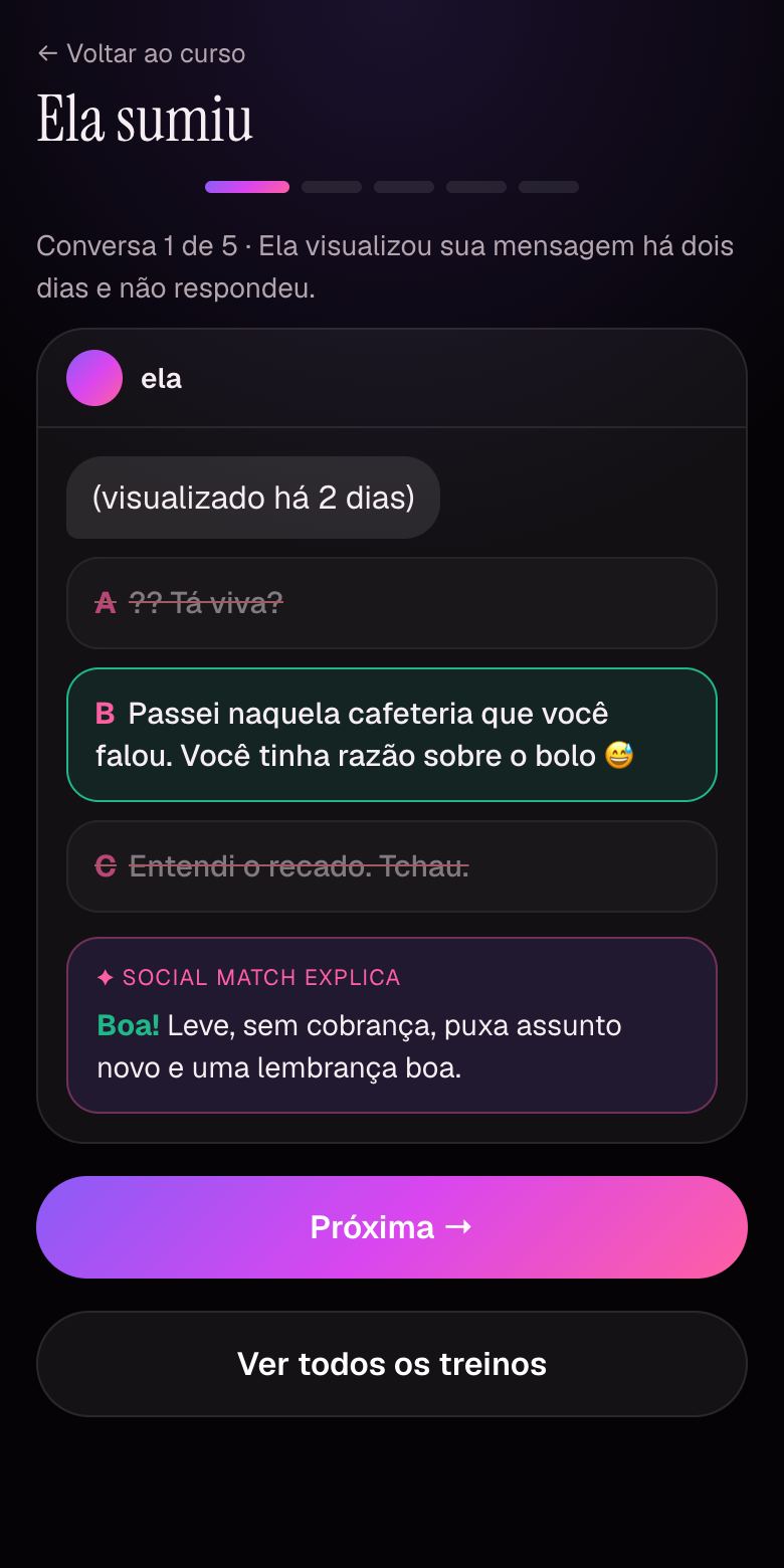 Treino de conversas